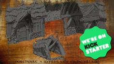 Northvakt A Viking Village, Kickstarter! Promo Doghouse Model. 3D Printer Model