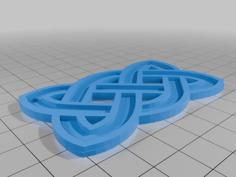 Celtic Knot Keychain 3D Printer Model