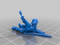 World War Two German Infantry 3D Printer Model