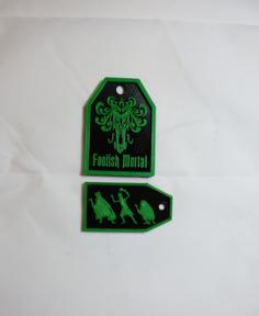 Haunted Luggage Tags 3D Printer Model