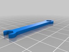 3 Mm Spanner For Bed Levelling Screws 3D Printer Model