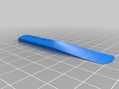 Tenor Sax Reed W/ Full Range 3D Printer Model