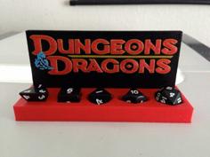 DnD Dice Display 3D Printer Model