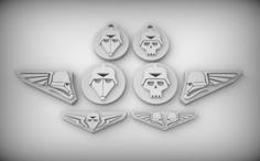 Imperial Iconography / Aquila / Skull / Keyring 3D Printer Model