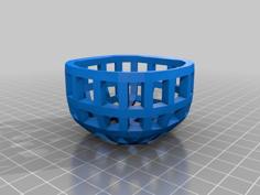 Small Round Wire Basket (square Profile) 3D Printer Model