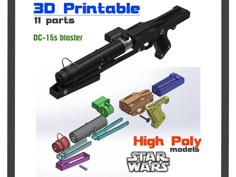 SW DC-15s Blaster (Old 2.1 Version) 3D Printer Model