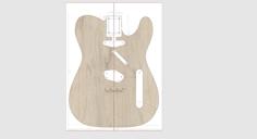 Telecaster Guitar Routing Template 3D Printer Model