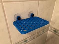 Shower Shelf With Suction Cup 3D Printer Model