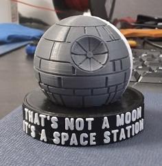 Star Wars Death Star/Moon (It Spins!!) 3D Printer Model