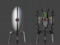 Portal Defective And Effective Turrets 3D Printer Model