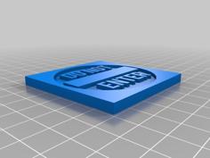 Road Signs For Your Desk (on A Post), Lapel (pins), Or Fridge (magnets) 3D Printer Model