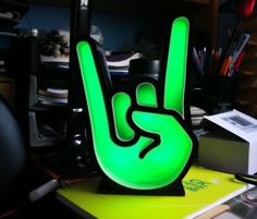 Rock Hand Lamp 3D Printer Model