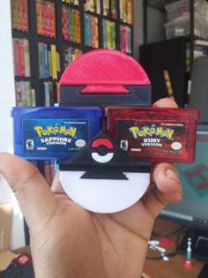 Pokemon Gba Cartridge Pokeball Game Holder (GBA Hotel) 3D Printer Model