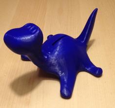 DinoBank – A Dinosaur-shaped Piggybank 3D Printer Model