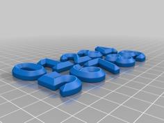 Letters And Numbers Set 3D Printer Model