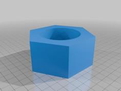 Thredded Nut 3D Printer Model