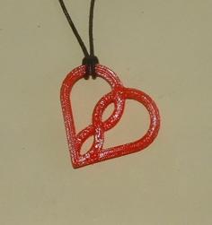 Love Infinity Pendant 3D Printer Model