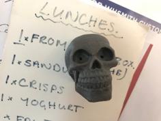 Skull Fridge Magnet 3D Printer Model