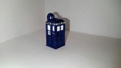 Keychain Mini TARDIS 3D Printer Model