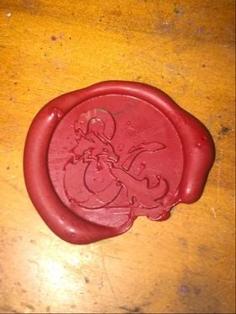 D&D Ampersand Wax Seal 3D Printer Model