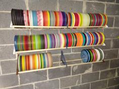 Disc Golf Wall Mount Disc Shelf For 3/4″ Rods 3D Printer Model