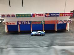 Slot Car Pit Lane Garage 3D Printer Model