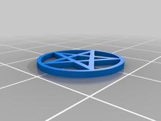 Pentagram W/ Connected And Non-Connected Lines 3D Printer Model