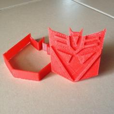 Decepticon Cookie Cutter V2 3D Printer Model