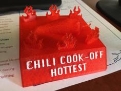 Chili Trophies 3D Printer Model