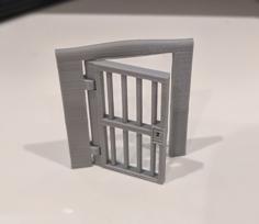 TIL+ Opening Door: Prison Door (with Standalone Version) 3D Printer Model