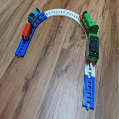 Modular Train Track Set, Standard Compatible, And Customizable 3D Printer Model