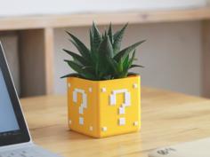 Mario Bros Planter – Single/Dual Extrusion Minimal Planter 3D Printer Model