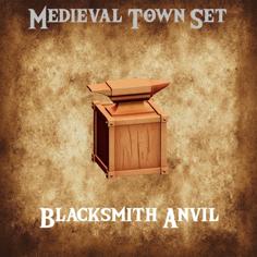 Blacksmith Anvil (Medieval Town Set Preview) 3D Printer Model