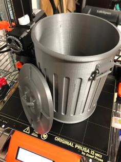 Trashcan (No Support Split) 3D Printer Model