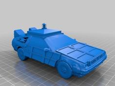 DeLorean TARDIS Time Machine! 3D Printer Model