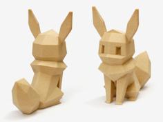 Low-Poly Eevee 3D Printer Model