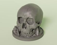 Dice Cup Skull 3D Printer Model