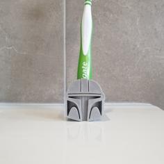 Mandalorian Toothbrush Holder 3D Printer Model