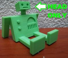 Resting Robot’s Head (Looking Up) 3D Printer Model