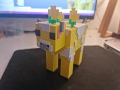 Minecraft Moobloom 3D Printer Model