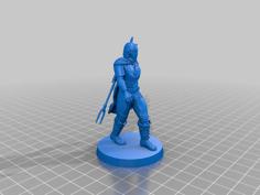 Mandalorian Miniature With Base 3D Printer Model