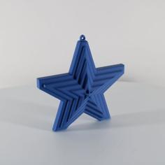 Additive Star Tree Ornament, Christmas Decor By Slimprint 3D Printer Model