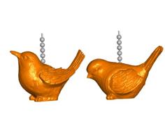 Two Bird Pull Ball Chain, Keychain Knob | Handle | Fob | Finials 3D Printer Model