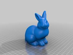 Easter Bunny Sitting 3D Printer Model