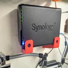 Synology Wall Mount DS218 3D Printer Model