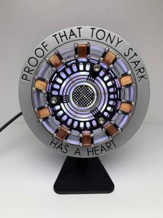 Iron Mans Detailed Arc Reactor 3D Printer Model