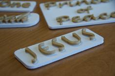 Names Of Christ – God – Deity – Christmas Ornaments 3D Printer Model