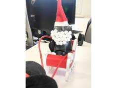 Two-color Santa Sleigh – Easy To Print 3D Printer Model