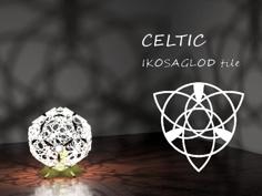 Celtic: Ikosaglod Lamp Tile 3D Printer Model