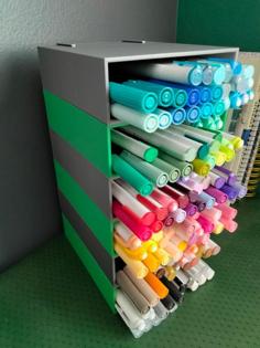 Pen Storage (Dual-Tip Horizontal) 3D Printer Model